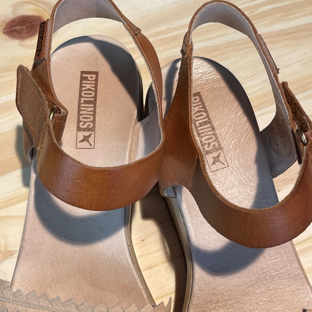 PIKOLINOS woman leather platform sandal US 10 - Picture 3 of 11